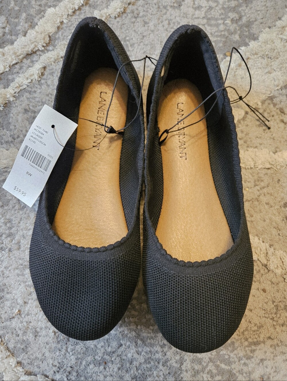 NWT Dream Cloud Stretch Knit Ballet Flat 8W